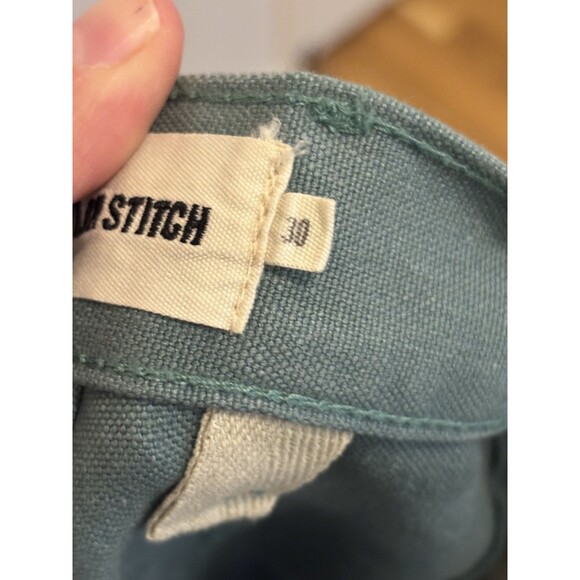 Taylor Stitch Double Knee Chore Canvas Work Pants boss duck 30 x 32 blue green - Picture 13 of 14